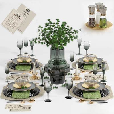 餐具 装饰品 花瓶 花卉